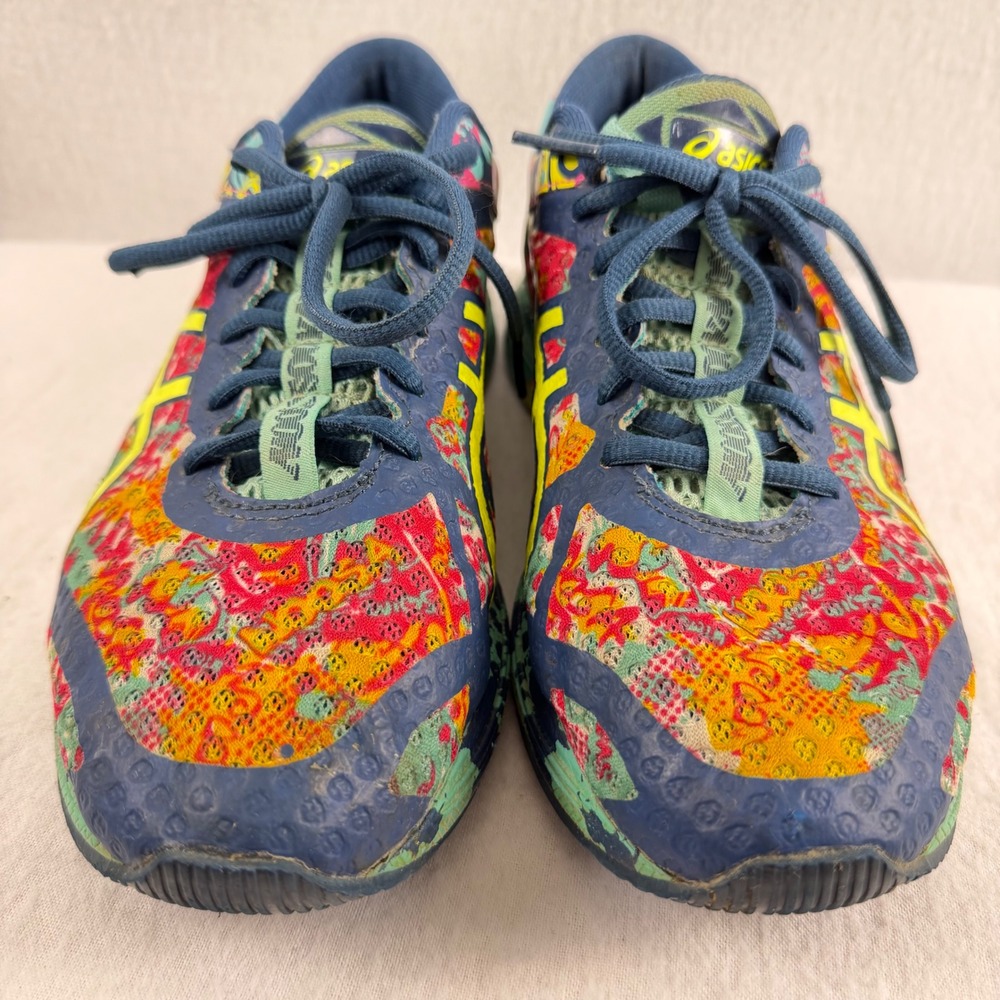 Asics Gel Noosa Tri 11 Womens Running Shoes Blue Graffiti Multicolor T676N Sz 9